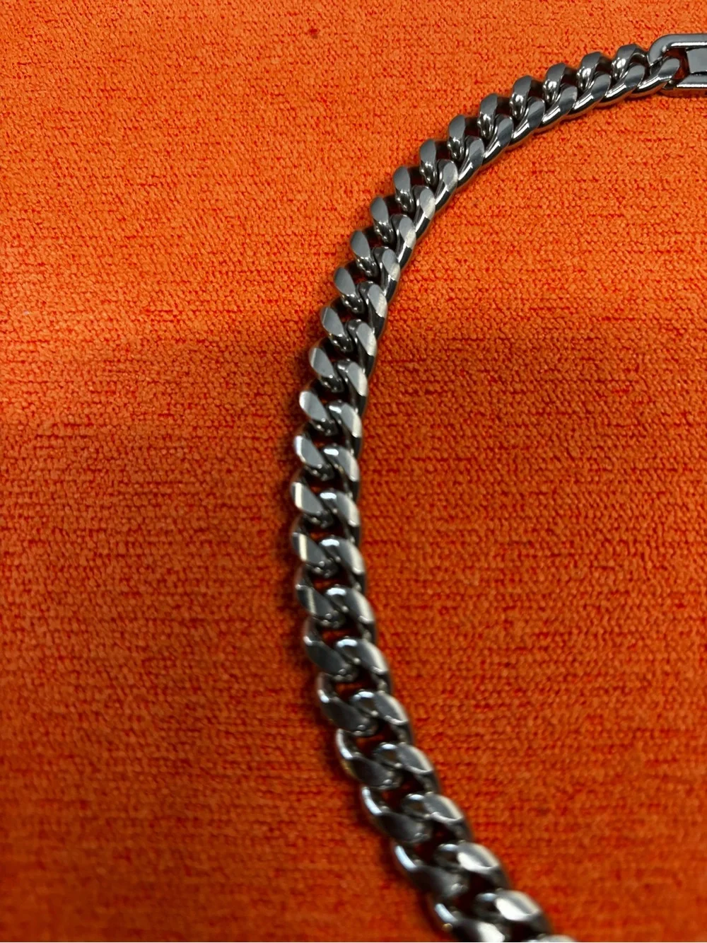Men's Chunky Stainless Steel Cuban Link Chain and Bracelet Set
